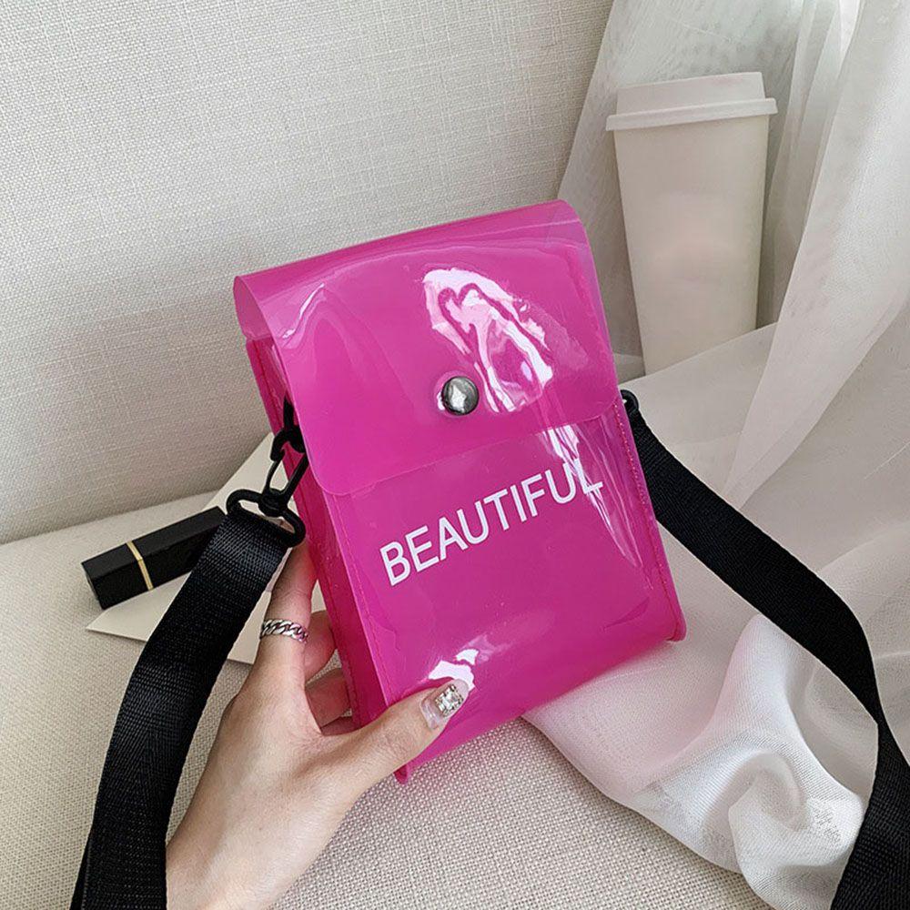 Color PVC Shoulder Pouch Transparent Messenger Bag Crossbody Bag Single Shoulder Bag Phone Pocket рожевий
Color PVC Shoulder Pouch Transparent Messenger Bag Crossbody Bag Single Shoulder Bag Phone Pocket рожевий