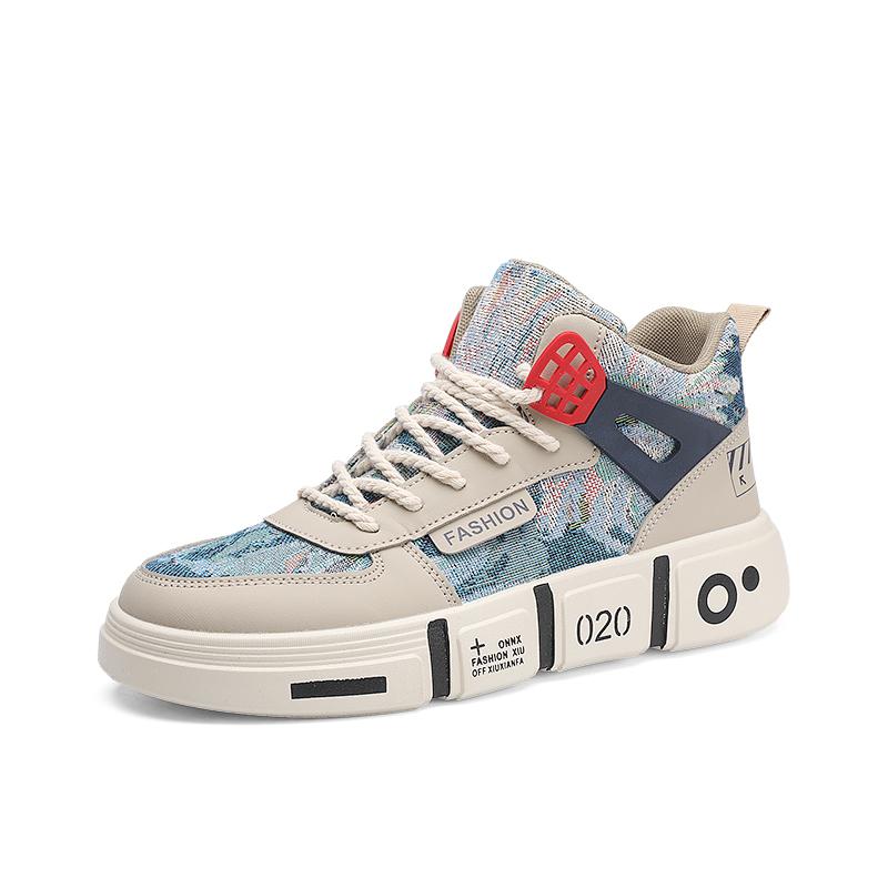 осенние новые высокие парусиновые туфли мужские подростковые спортивные туфли для средней школы нескользящие повседневные модные туфли 44
осенние новые высокие парусиновые туфли мужские подростковые спортивные туфли для средней школы нескользящие повседневные модные туфли 44