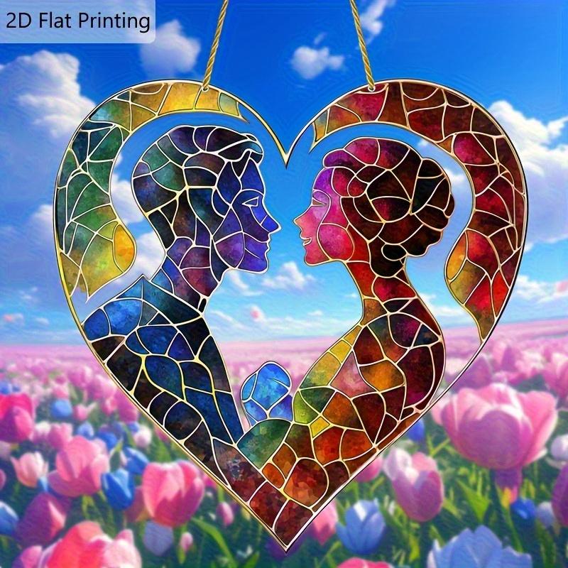 2D Flat Acrylic Heart-Shaped Couple Acrylic Decoration Sign, Couple S Birthday Gift, Suitable for Wall Decoration, Porch, Room, Villa, Accents Home, H 20*20CM
2D Flat Acrylic Heart-Shaped Couple Acrylic Decoration Sign, Couple S Birthday Gift, Suitable for Wall Decoration, Porch, Room, Villa, Accents Home, H 20*20CM