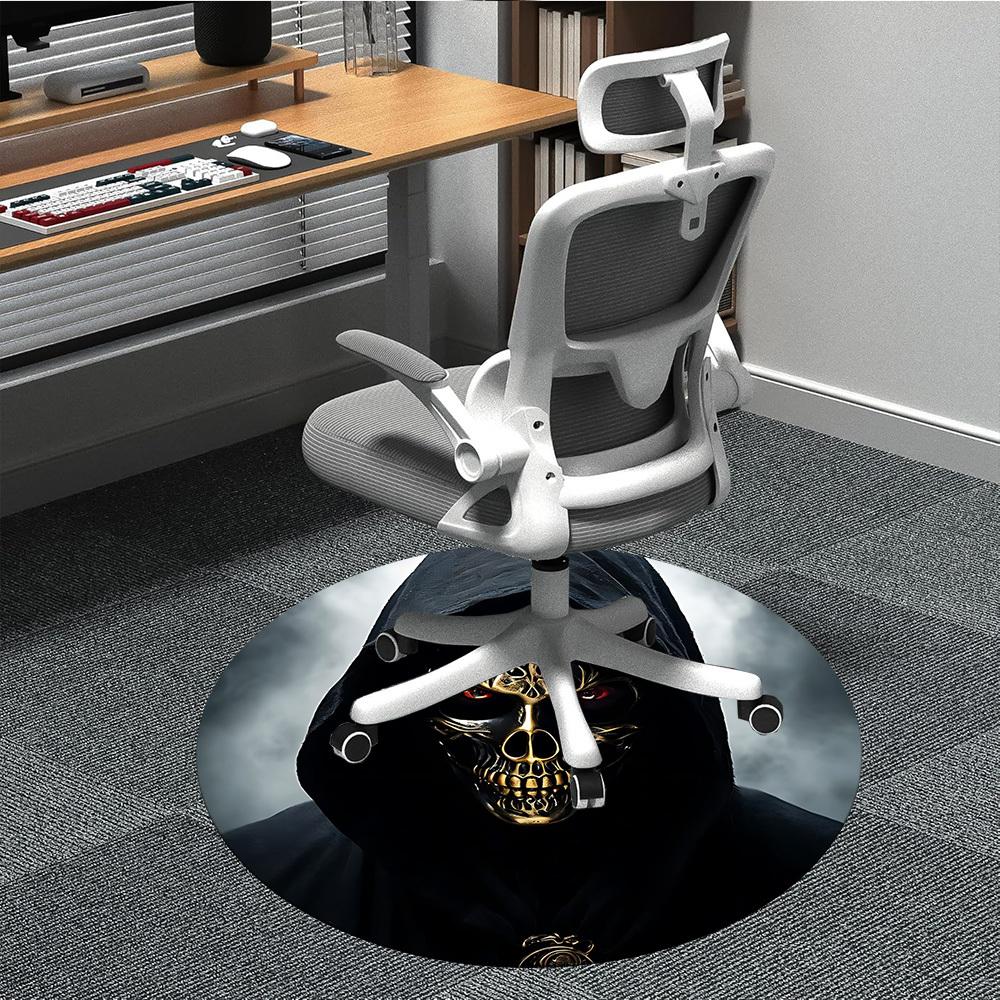1pc Gothic Skull Mask Chair Carpet for Office Non Slip, Machine Washable Rug for Office, Room Holiday Decor for Christmas, Birthday Polyester 80cm
1pc Gothic Skull Mask Chair Carpet for Office Non Slip, Machine Washable Rug for Office, Room Holiday Decor for Christmas, Birthday Polyester 80cm