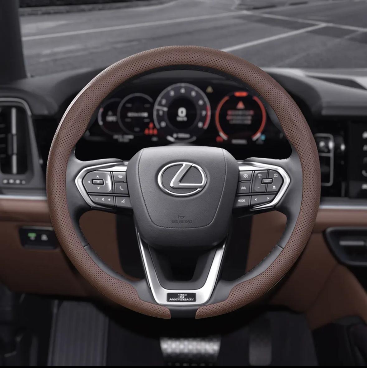 Car 8D Nappa Leather Steering Wheel Cover For Lexus F Sport ES200 ES300 RX300 LS500h GS300 IS300 CT200h NX300 UX300 LX570 GX
Car 8D Nappa Leather Steering Wheel Cover For Lexus F Sport ES200 ES300 RX300 LS500h GS300 IS300 CT200h NX300 UX300 LX570 GX