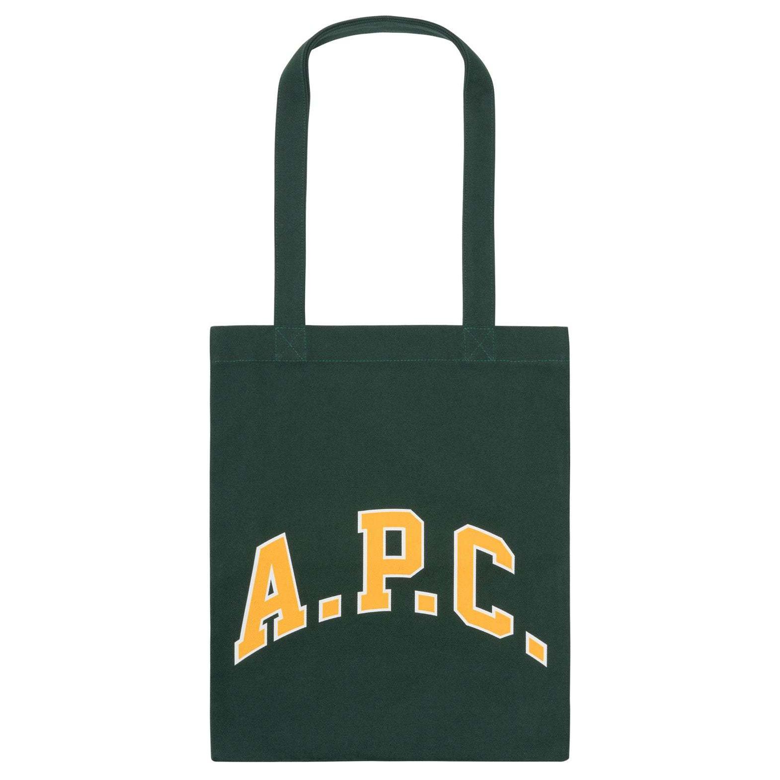 A.P.C. Lou University Logo Print Cotton Canvas Tote Shoulder Bag Unisex bags Dark-Green COCPRM61956KAF Basic Set (Bag+Dust Bag)
A.P.C. Lou University Logo Print Cotton Canvas Tote Shoulder Bag Unisex bags Dark-Green COCPRM61956KAF Basic Set (Bag+Dust Bag)