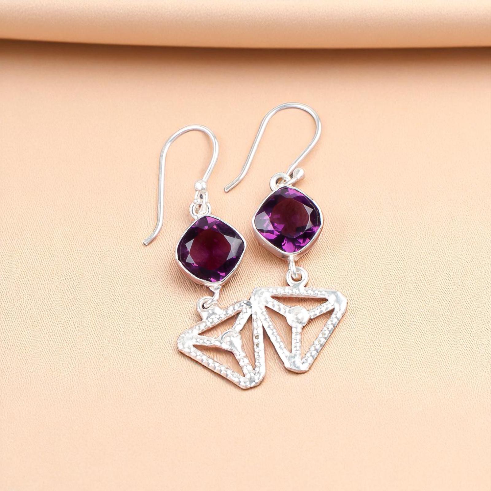 Amethyst Gemstone 925 Sterling Silver Jewelry Handmade Earrings 2.00 For Women EE-45-7
Amethyst Gemstone 925 Sterling Silver Jewelry Handmade Earrings 2.00 For Women EE-45-7