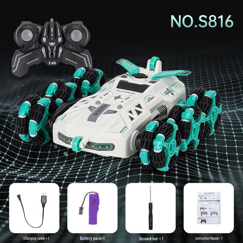 6-Wheel Swing Arm Stunt Car: Gesture Controlled Transforming RC Drifting Spray Climber
6-Wheel Swing Arm Stunt Car: Gesture Controlled Transforming RC Drifting Spray Climber