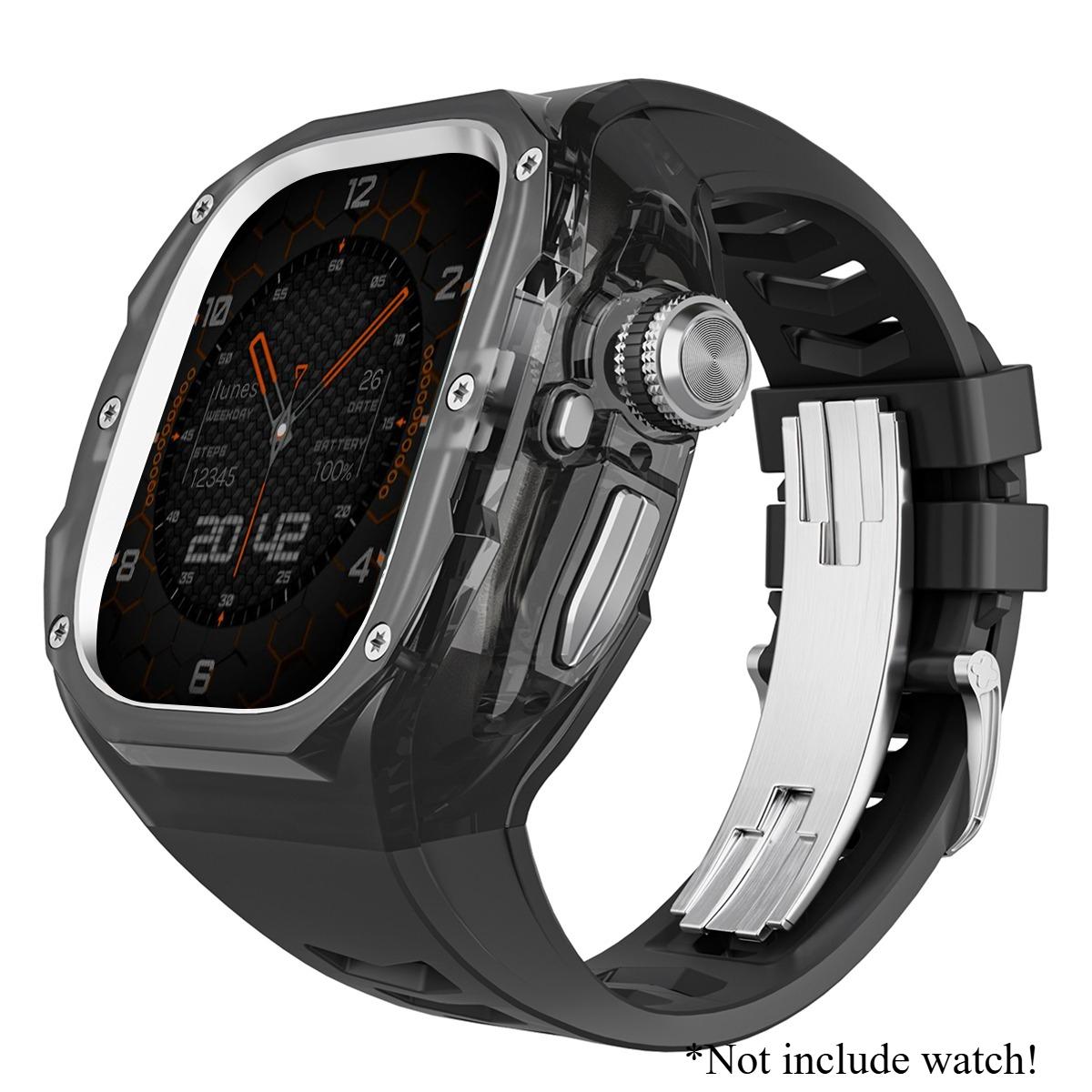 Розкішний набір для модифікації для Apple Watch Ultra 3 49 мм Спортивний гумовий ремінець для iWatch Series Ultra 2 1 49 мм Корпус «Льодовик» Набір для переоснащення For Ultra 3 49MM
Розкішний набір для модифікації для Apple Watch Ultra 3 49 мм Спортивний гумовий ремінець для iWatch Series Ultra 2 1 49 мм Корпус «Льодовик» Набір для переоснащення For Ultra 3 49MM