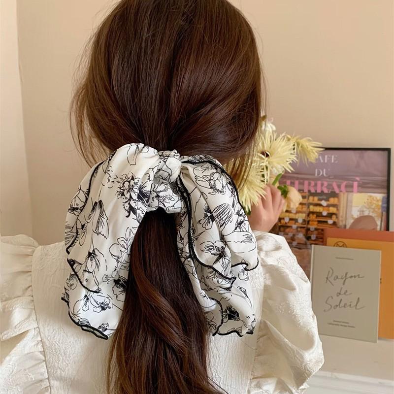2024 French Ink Ribbon Hair Tie: High-End Low Ponytail Scarf Headband 
2024 French Ink Ribbon Hair Tie: High-End Low Ponytail Scarf Headband