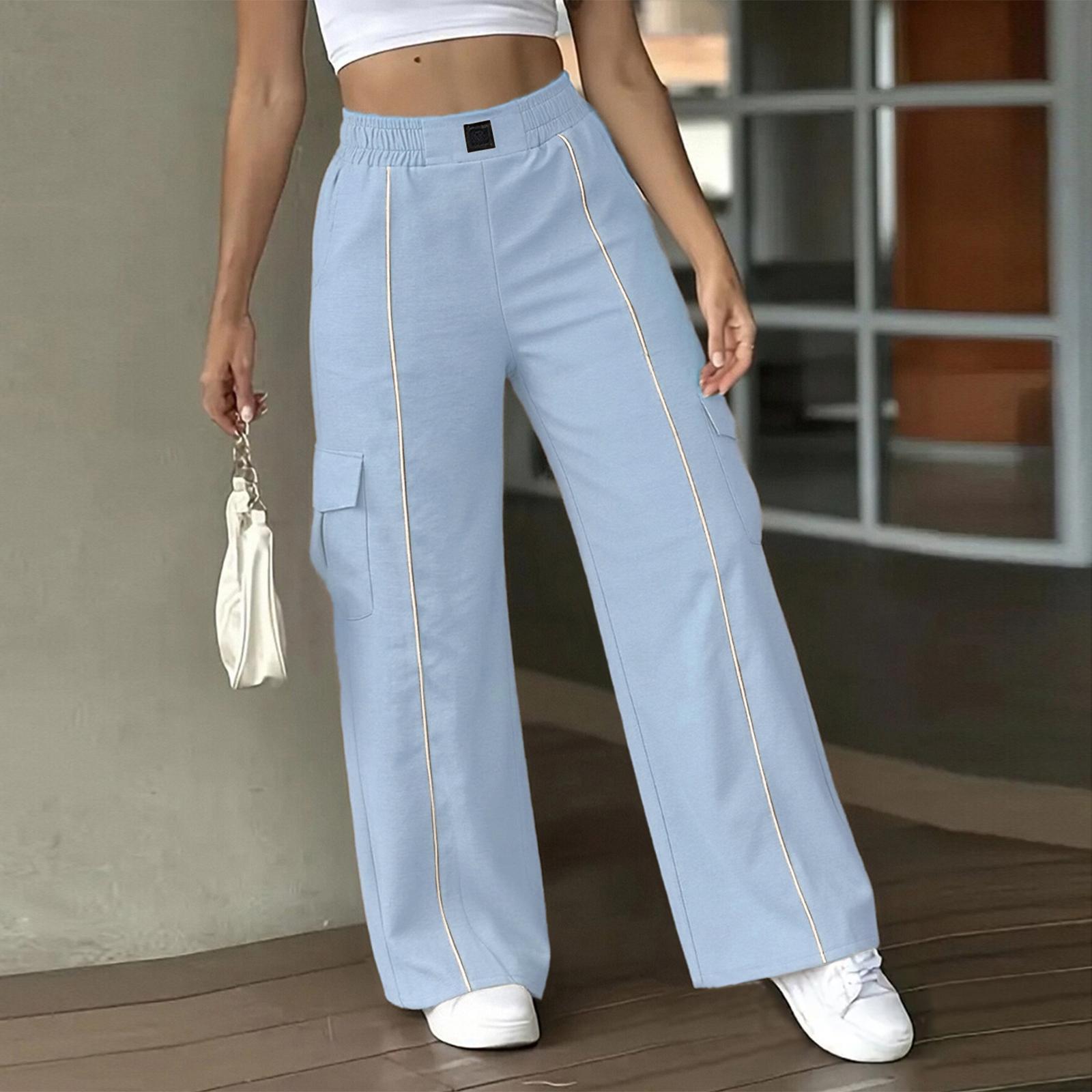 Women s Fashion Color High Waist Straight Leg Pants Pocket Casual Pants S
Women s Fashion Color High Waist Straight Leg Pants Pocket Casual Pants S