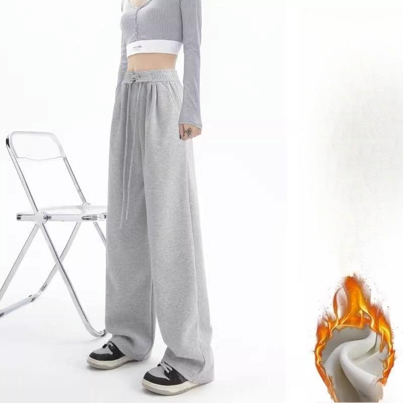 High-waisted Sportswear Pants for Women in Autumn and Winter, Loose, Casual and Slimming Straight-leg Sweatpants, Petite Wide-leg Pants with Fleece XL
High-waisted Sportswear Pants for Women in Autumn and Winter, Loose, Casual and Slimming Straight-leg Sweatpants, Petite Wide-leg Pants with Fleece XL