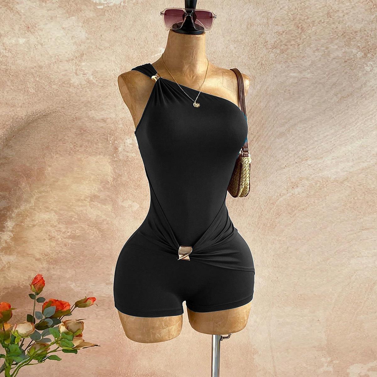 ZY6376 One-Shoulder Waist-Cinching Jumpsuit for Parties - Sexy Hot Girl Style M чорний
ZY6376 One-Shoulder Waist-Cinching Jumpsuit for Parties - Sexy Hot Girl Style M чорний