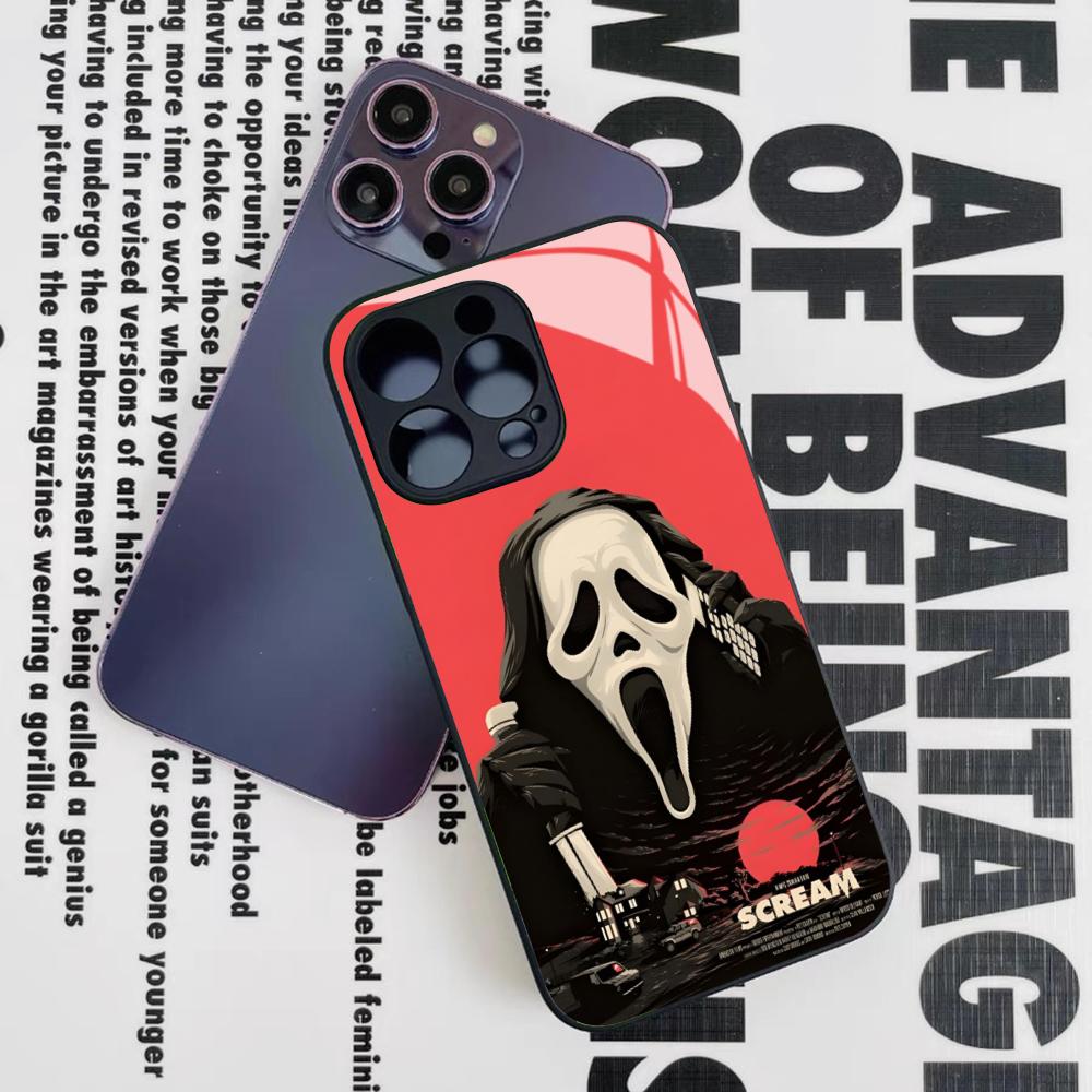 Ghostface Horror Scream Phone Case for Iphone 16 15 14 12 11 13 Pro Max Mini 8 X Xr Xs Puls Black Glass Cover iPhone15
Ghostface Horror Scream Phone Case for Iphone 16 15 14 12 11 13 Pro Max Mini 8 X Xr Xs Puls Black Glass Cover iPhone15