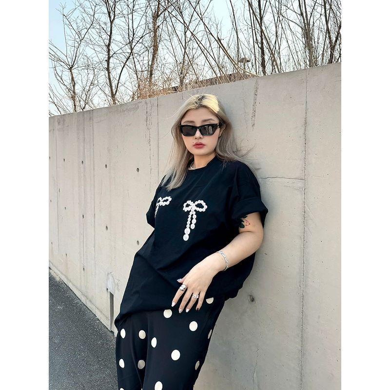 Ltgirl Черно-белый свободный принт с бантом Black All yards
Ltgirl Черно-белый свободный принт с бантом Black All yards