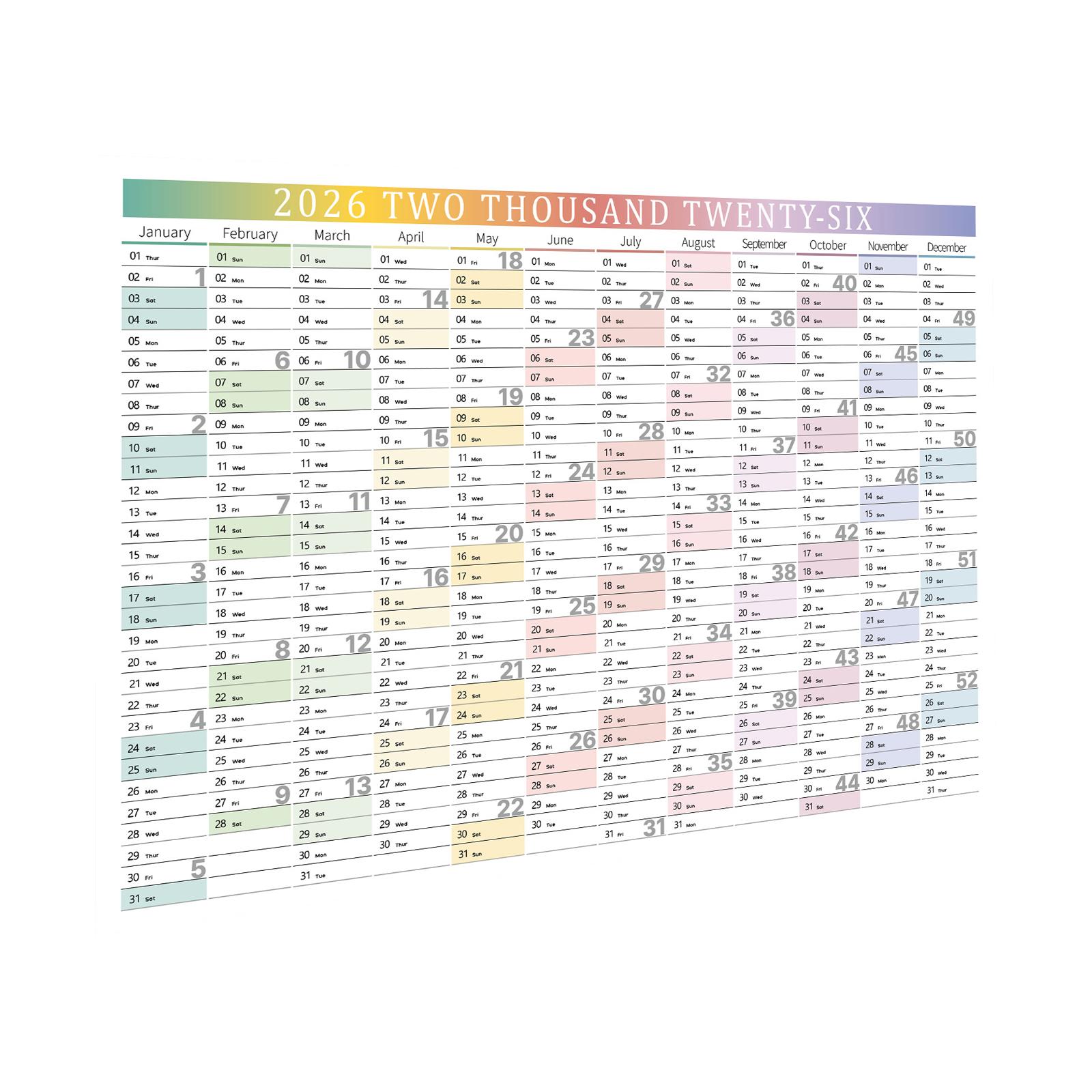 Круглий рік Англійська версія Настільний календар Настільний та настінний календар, Креативний та мінімалістичний планер One Size
Круглий рік Англійська версія Настільний календар Настільний та настінний календар, Креативний та мінімалістичний планер One Size