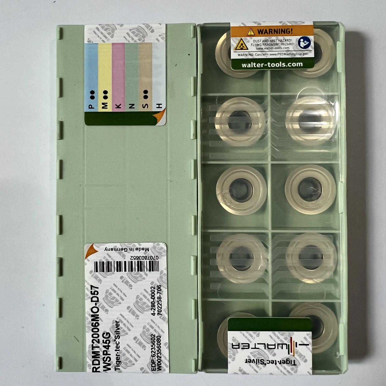 Original / RDMT2006M0-D57 WSP45G / Industrial indexable Carbide Inserts 10 Pcs
Original / RDMT2006M0-D57 WSP45G / Industrial indexable Carbide Inserts 10 Pcs