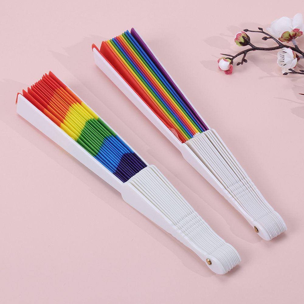 Decoration Fan Crafts Rainbow Folding Dance Photo Prop Tool Handle Hand Fan Rainbow Folding Fan vertical stripes
Decoration Fan Crafts Rainbow Folding Dance Photo Prop Tool Handle Hand Fan Rainbow Folding Fan vertical stripes