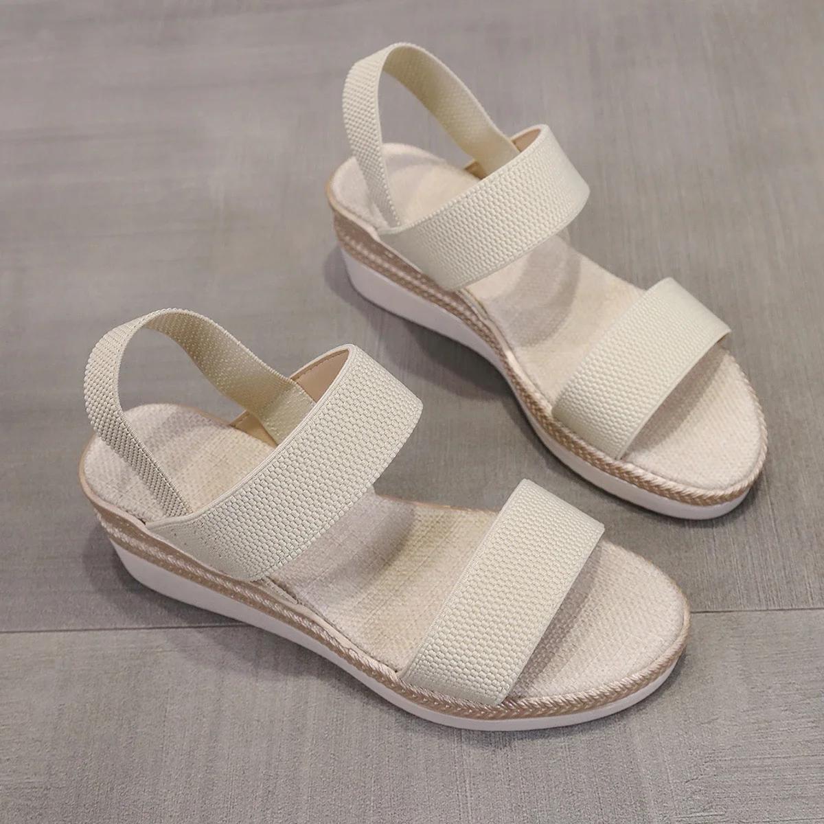 Summer Casual Shoes for Women Plus Size 36-43 Women s Sandals Comfortable Non-slip Walking Slip on Elastic Fabric Female Shoes 43 бежевый
Summer Casual Shoes for Women Plus Size 36-43 Women s Sandals Comfortable Non-slip Walking Slip on Elastic Fabric Female Shoes 43 бежевый