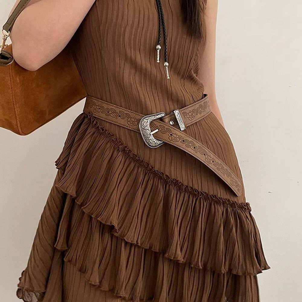 Vintage Printed Ethnic Style Belt Zinc Zinc Alloy Pants Decorative Fashion PU Leather Belt Daily style 1
Vintage Printed Ethnic Style Belt Zinc Zinc Alloy Pants Decorative Fashion PU Leather Belt Daily style 1