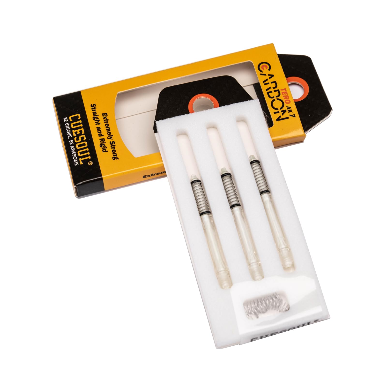 CUESOUL TERO System AK7 Carbon Dart Shaft with Slim Set of 3 A/B/C/D/E/F/G/H Built-in Telescopic, Shaft, (CS-AK7+2TXE40)
CUESOUL TERO System AK7 Carbon Dart Shaft with Slim Set of 3 A/B/C/D/E/F/G/H Built-in Telescopic, Shaft, (CS-AK7+2TXE40)