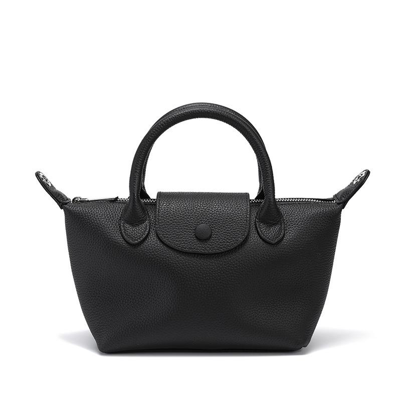 Сумка через плечо Head Layer из коровьей кожи на одно плечо женская универсальная сумка Senior Sense Lychee Grain чёрный