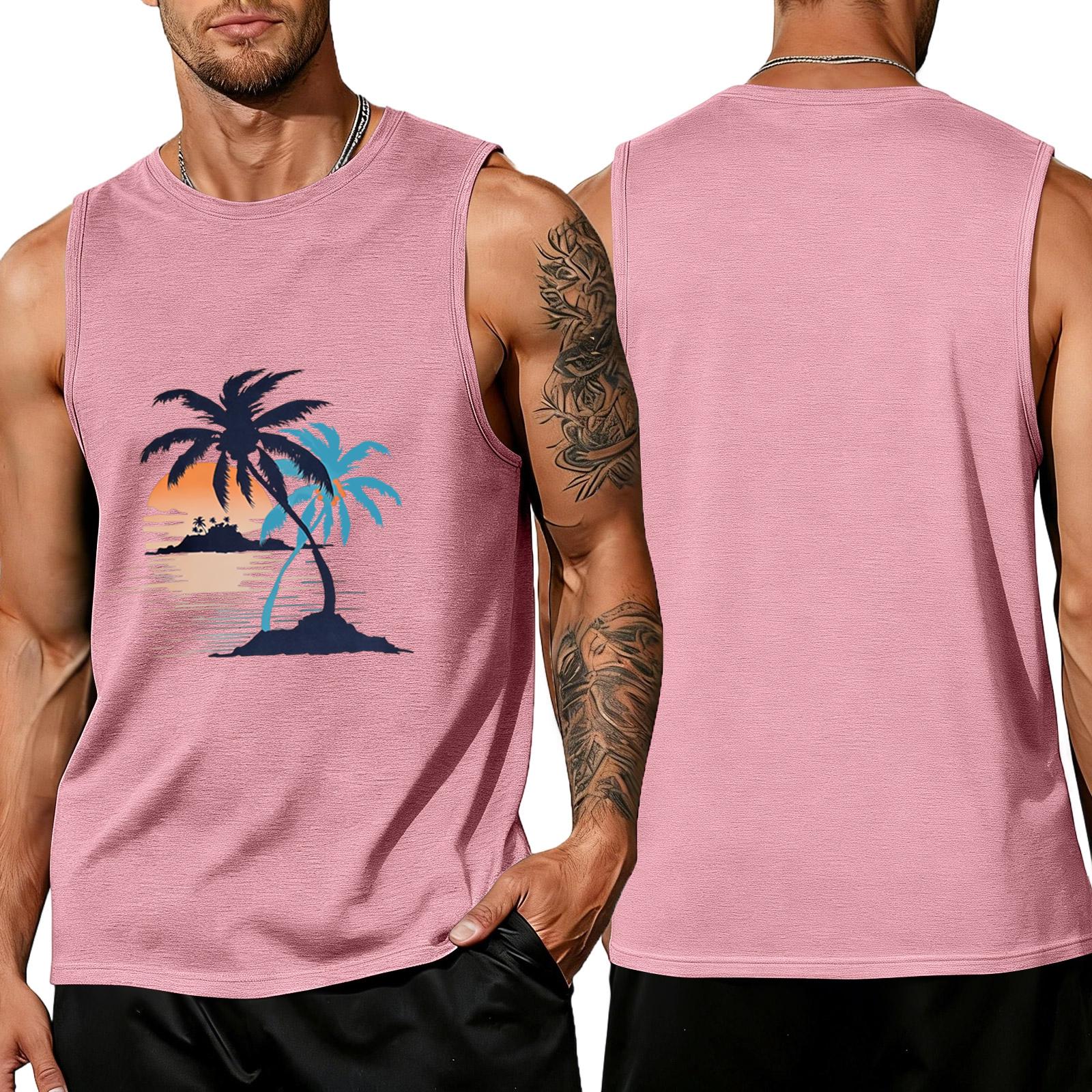 Men’s Sleeveless Crew Neck Tank Top with Tropical Tree and Print Casual Relaxed Fit Shirt XXXL рожевий
Men’s Sleeveless Crew Neck Tank Top with Tropical Tree and Print Casual Relaxed Fit Shirt XXXL рожевий
