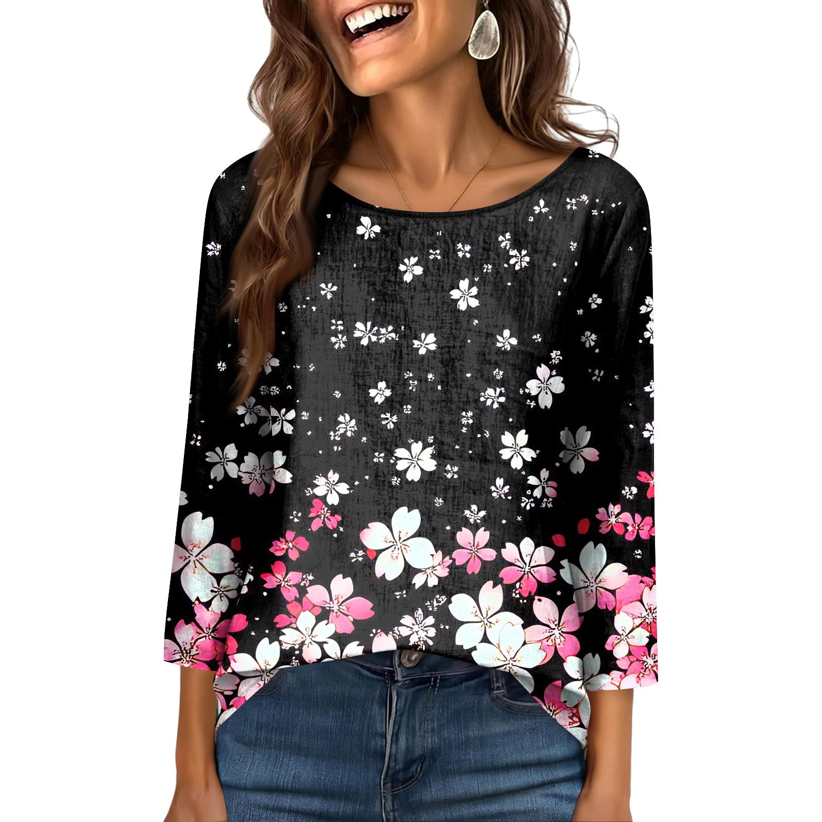 Women s Fashionable Casual Round Neck 3/4 Sleeve Printed T-Shirt Top XXL рожевий
Women s Fashionable Casual Round Neck 3/4 Sleeve Printed T-Shirt Top XXL рожевий