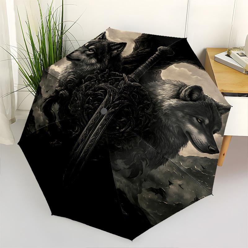 Wolf Sword Themed Automatic Opening and Closing Umbrella, Brightly Colored 8-rib Portable Umbrella, Suitable for Men and Women, A Perfect Gi
Wolf Sword Themed Automatic Opening and Closing Umbrella, Brightly Colored 8-rib Portable Umbrella, Suitable for Men and Women, A Perfect Gi