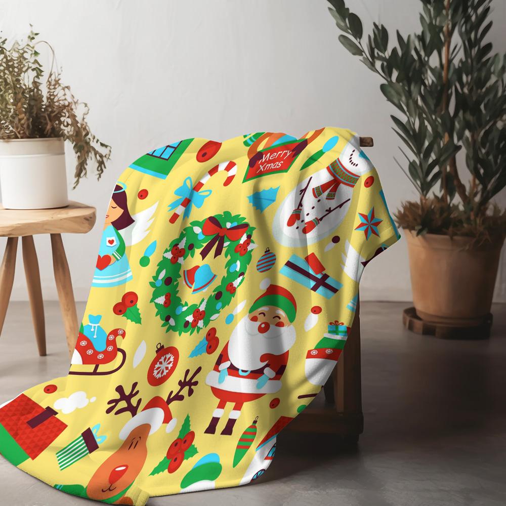 Cozy Christmas Throw Blanket Soft Flannel Festive Holiday Decor Gift Warm Winter Bedspread Couch Cover Home Decor 75x90cm
Cozy Christmas Throw Blanket Soft Flannel Festive Holiday Decor Gift Warm Winter Bedspread Couch Cover Home Decor 75x90cm