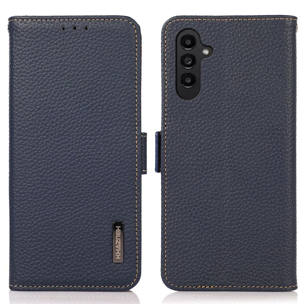 KHAZNEH Чехол для телефона Samsung Galaxy S24 FE с RFID-блокировкой, откидная крышка из натуральной коровьей кожи Blue
KHAZNEH Чехол для телефона Samsung Galaxy S24 FE с RFID-блокировкой, откидная крышка из натуральной коровьей кожи Blue