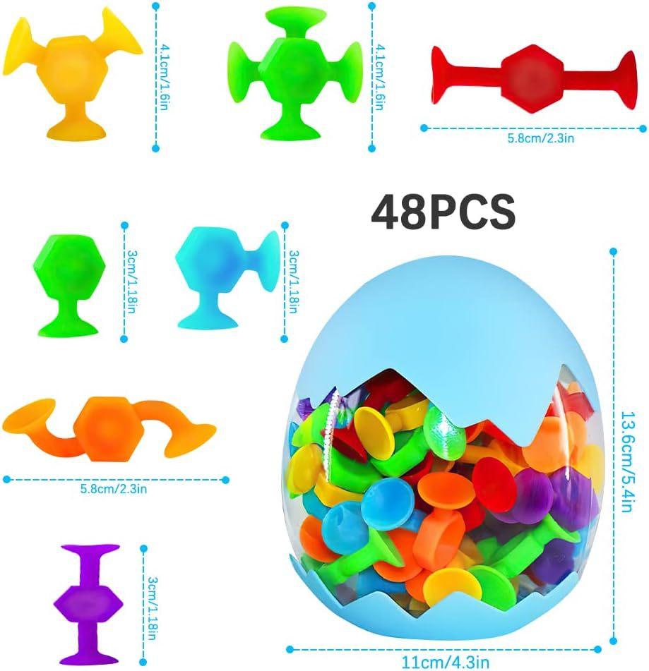 19/24/48Pcs Suction Bath Toys for Kids Soft Silicone Sucker Toys Toddlers Fidget Sensory Suction Cup Toy for Windows Travel
19/24/48Pcs Suction Bath Toys for Kids Soft Silicone Sucker Toys Toddlers Fidget Sensory Suction Cup Toy for Windows Travel
