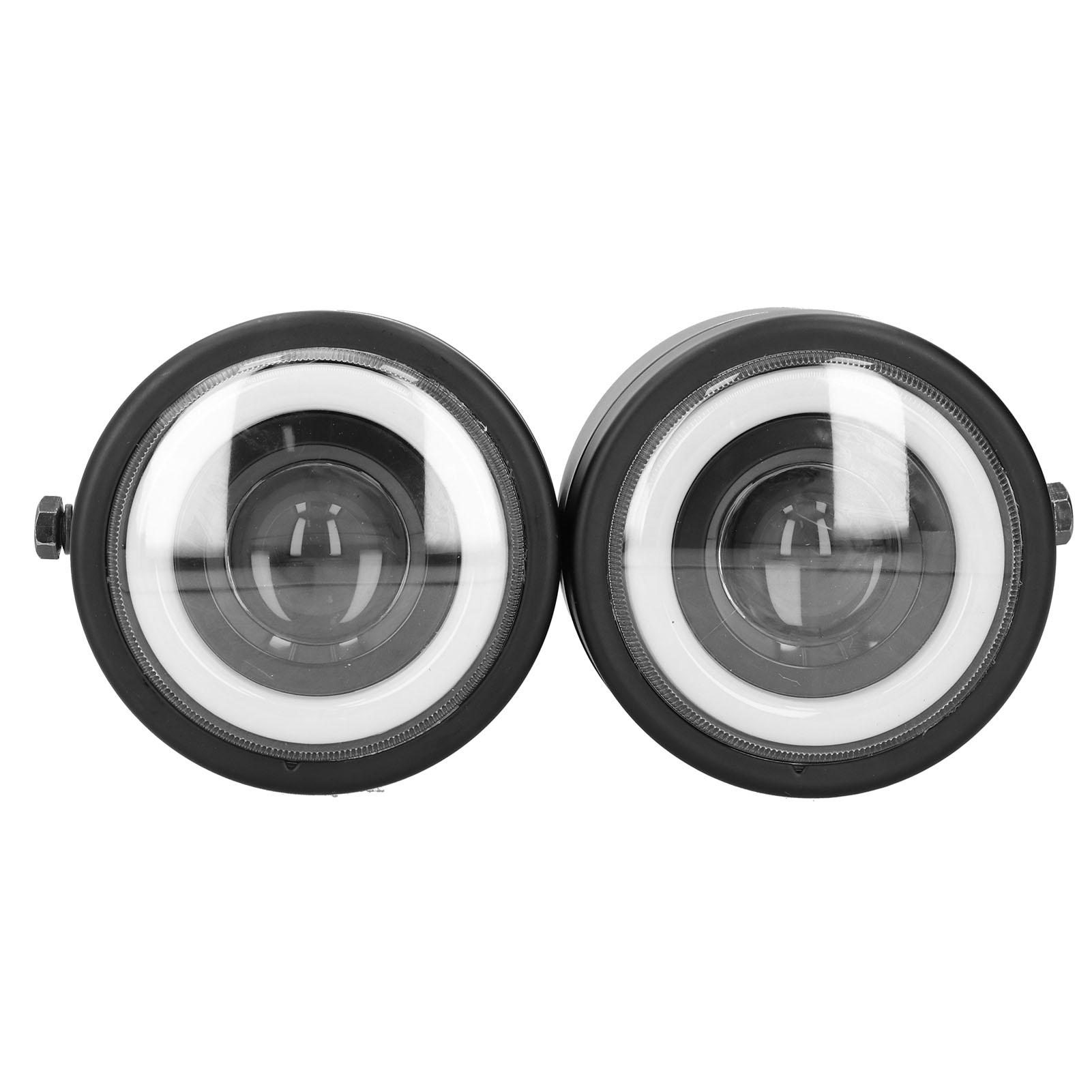 Universal LED Headlamp Round Double Lights Angel Eyes High Low Beam Retro Motorcycle White DRL
Universal LED Headlamp Round Double Lights Angel Eyes High Low Beam Retro Motorcycle White DRL