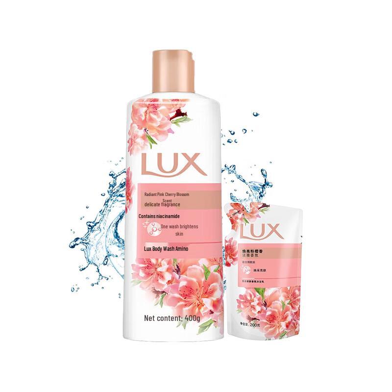 LUX Brightening Pink Cherry Blossom Scented Shower Gel
LUX Brightening Pink Cherry Blossom Scented Shower Gel
