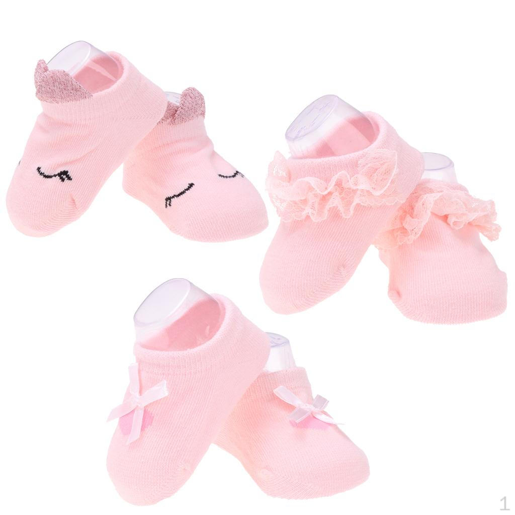 3 Pairs of Baby Newborn Infant Socks Anti Slip Floor Slipper Sock 0-1 Years_Skin pink
3 Pairs of Baby Newborn Infant Socks Anti Slip Floor Slipper Sock 0-1 Years_Skin pink