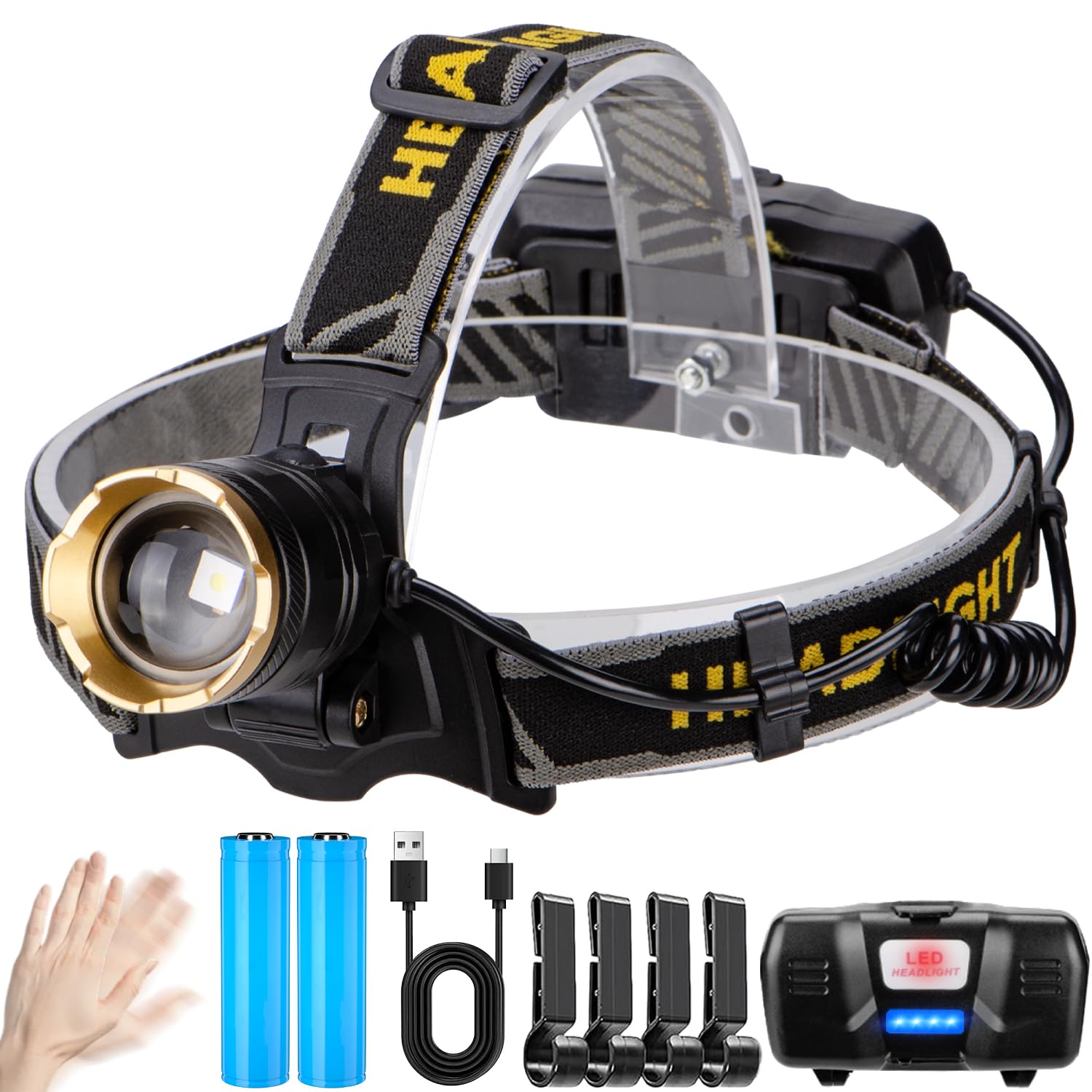 Rechargeable High 3 Lighting Motion Sensor Zoom Angle SOS LED Power Battery Large Capacity Long Helmet Ideal for Night Mountain Power Outages чорний
Rechargeable High 3 Lighting Motion Sensor Zoom Angle SOS LED Power Battery Large Capacity Long Helmet Ideal for Night Mountain Power Outages чорний