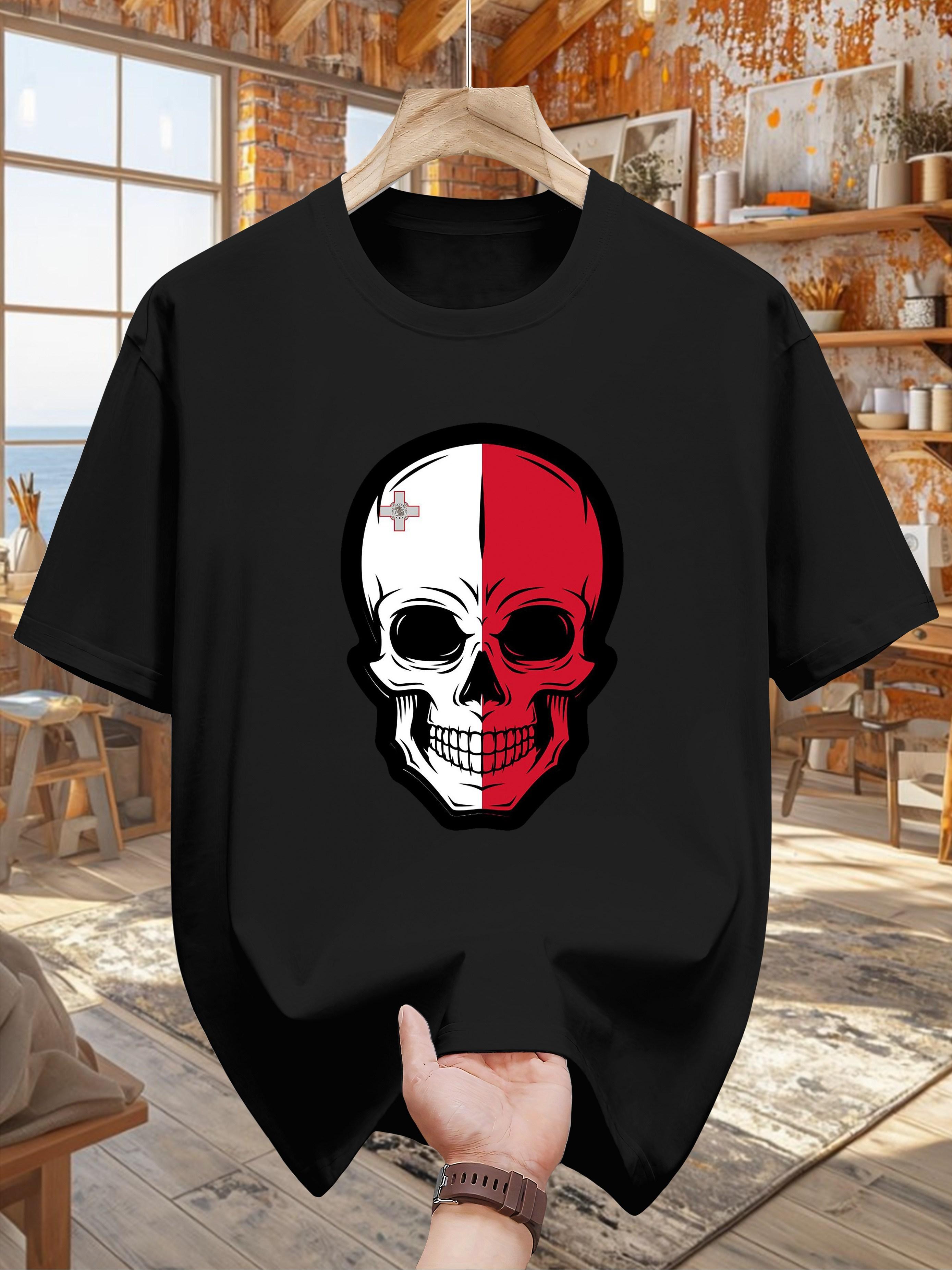 Black Cotton Graphic T-shirt - Casual Crew Neck Short Sleeve Tee with Skull Design M
Black Cotton Graphic T-shirt - Casual Crew Neck Short Sleeve Tee with Skull Design M