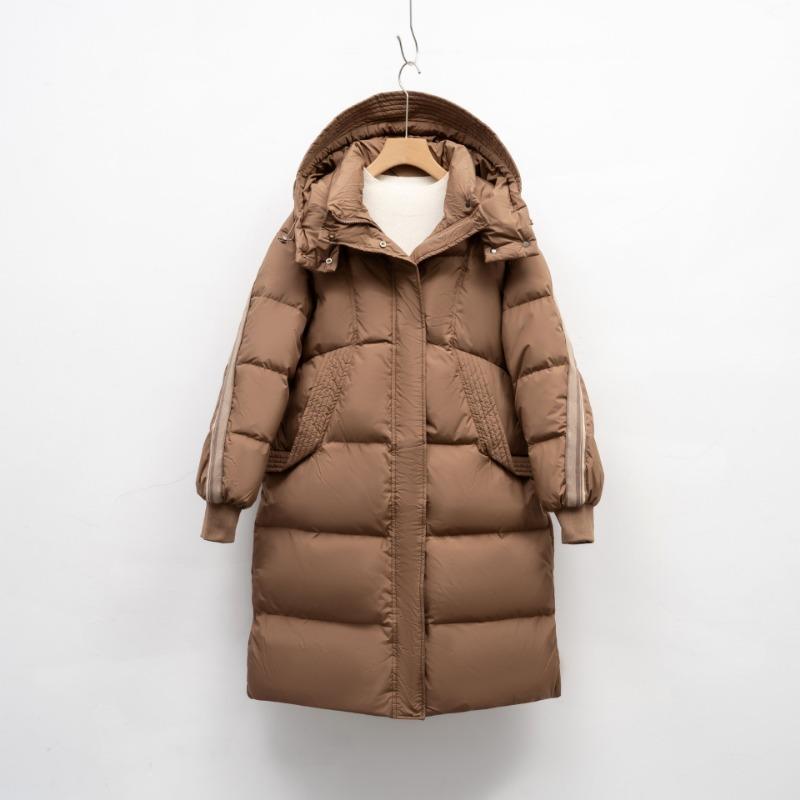 Pinghu down jacket women s winter new fashion medium and long coffee color retro white duck down jacket hooded and thickened L
Pinghu down jacket women s winter new fashion medium and long coffee color retro white duck down jacket hooded and thickened L