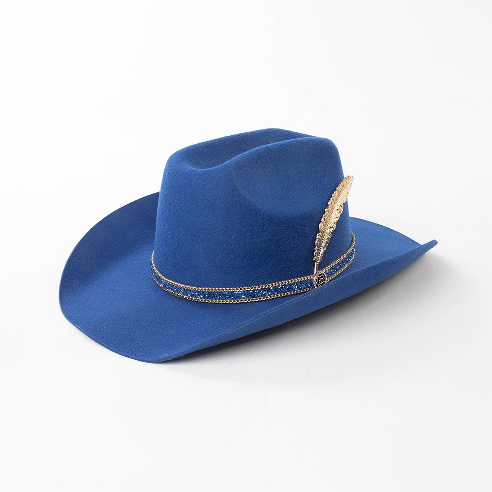 100% Wool Silver-tone Buckle Hard Cowboy Hat for Men Women Metal Feather Blue Diamond Chain Fancy Dress Hats for Women S королевский синий
100% Wool Silver-tone Buckle Hard Cowboy Hat for Men Women Metal Feather Blue Diamond Chain Fancy Dress Hats for Women S королевский синий