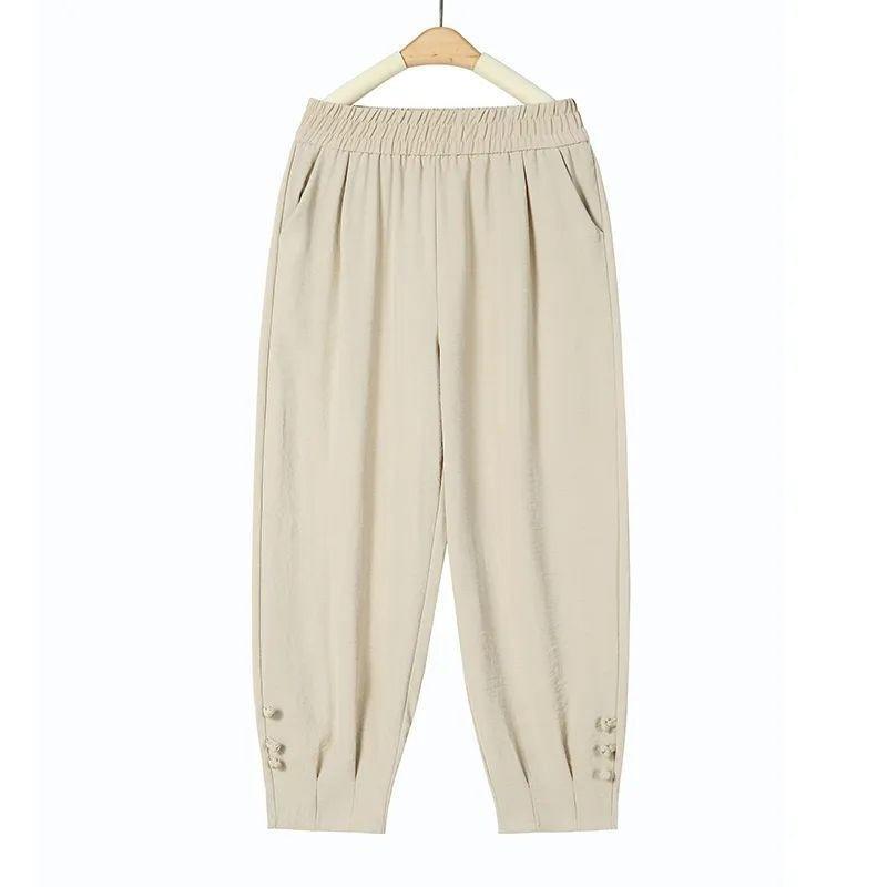 Летние тонкие брюки для мамы среднего возраста, с высокой посадкой, большого размера, брюки для женщин среднего возраста, дышащие брюки 4XL абрикосовый
Летние тонкие брюки для мамы среднего возраста, с высокой посадкой, большого размера, брюки для женщин среднего возраста, дышащие брюки 4XL абрикосовый