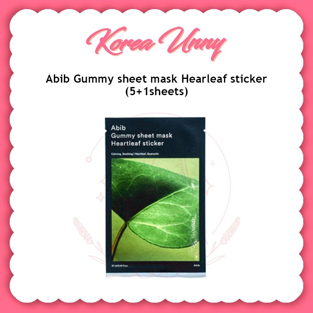 Тканевая маска Abib Gummy Hearleaf наклейка 5+1 листов
Тканевая маска Abib Gummy Hearleaf наклейка 5+1 листов