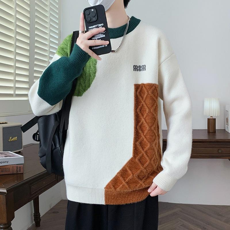 Горячая Распродажа Зима Новый Цельный Флисовый Утепленный Свитер с Круглым Вырезом Вязаный Свободный Свитер 4XL зелёный