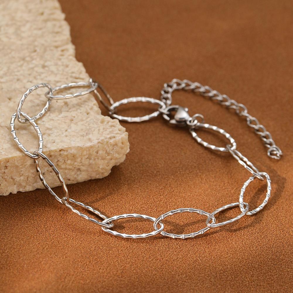 Браслеты из нержавеющей стали Эллиптическая цепь с О-кольцами Минималистичная классика Браслет для женщин Циркон Повседневная носка Красивые подарки
Браслеты из нержавеющей стали Эллиптическая цепь с О-кольцами Минималистичная классика Браслет для женщин Циркон Повседневная носка Красивые подарки