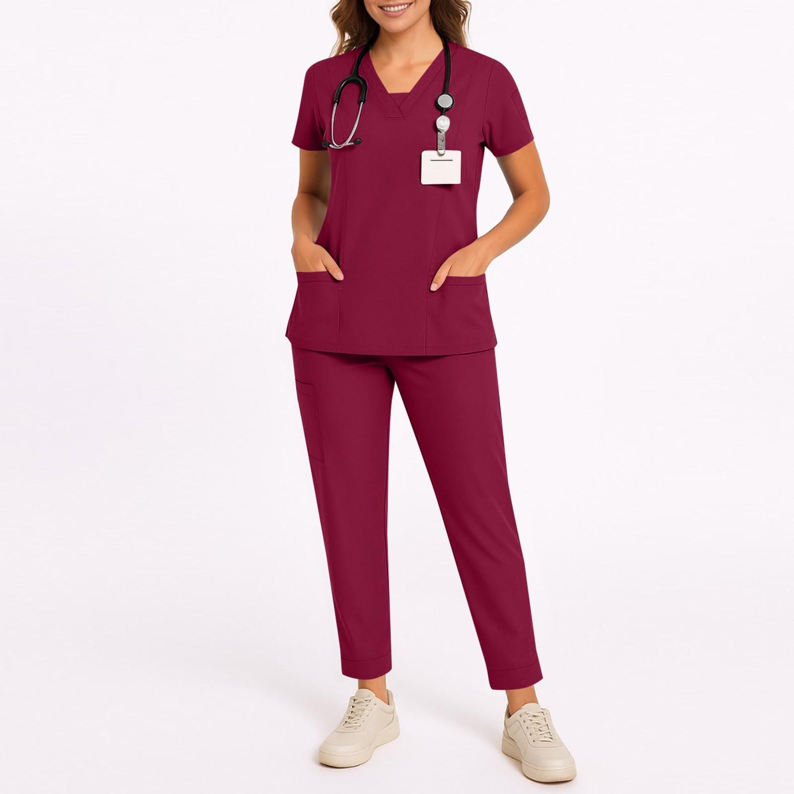 Жіночі костюми-двійки: топи з коротким рукавом з драпіруванням + штани з широкими штанинами, спортивні костюми XXL винний
Жіночі костюми-двійки: топи з коротким рукавом з драпіруванням + штани з широкими штанинами, спортивні костюми XXL винний