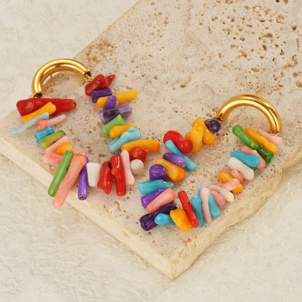 Fashion Trend Stud Earring Bohemian Wind Ear Stud Elegant Color Irregular Tassel Earrings Women
Fashion Trend Stud Earring Bohemian Wind Ear Stud Elegant Color Irregular Tassel Earrings Women