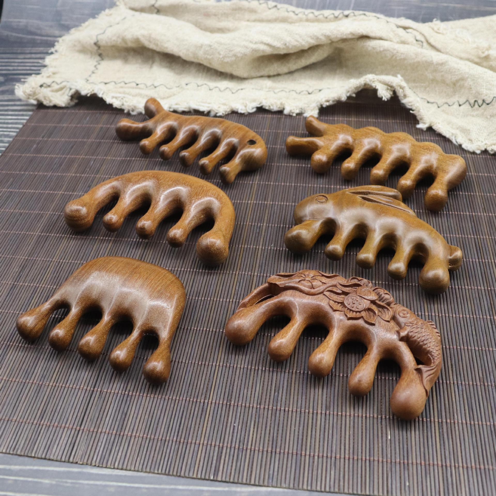 Golden Sandalwood Massage Comb: Five-Tooth Round Head for Scalp and Body Acupoint Massage
Golden Sandalwood Massage Comb: Five-Tooth Round Head for Scalp and Body Acupoint Massage