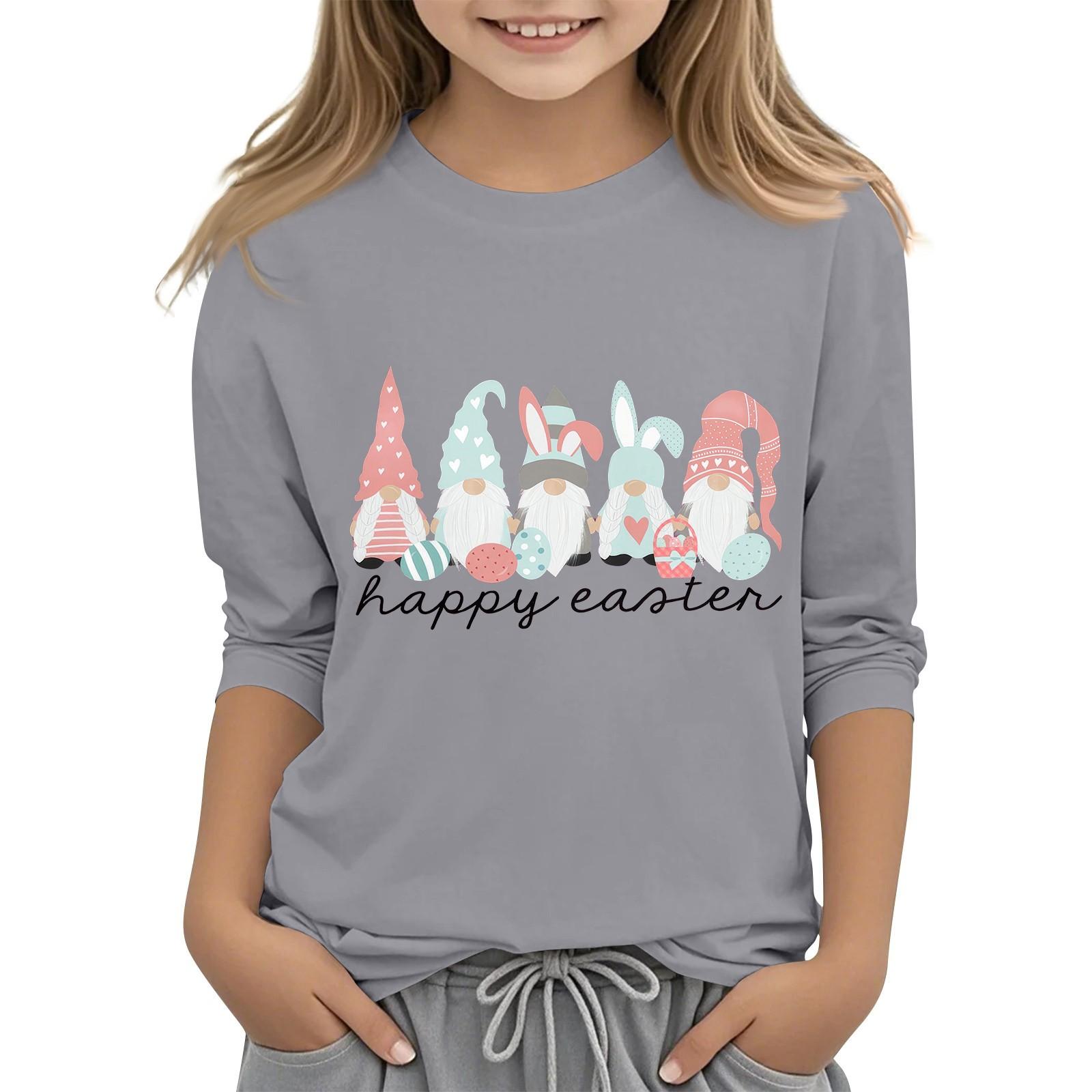 Повседневная футболка с круглым вырезом и пасхальным принтом, с рукавами 7 точек для детей 120
Повседневная футболка с круглым вырезом и пасхальным принтом, с рукавами 7 точек для детей 120