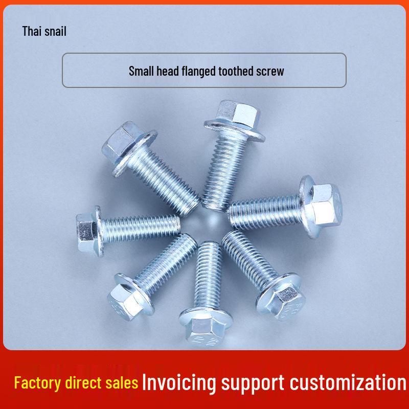 GB5787 10.9 Grade Blue-White Zinc Hex Flange Serrated Screw Bolt with Washer GB16674.1 M20*60 (20 pieces) Full Thread
GB5787 10.9 Grade Blue-White Zinc Hex Flange Serrated Screw Bolt with Washer GB16674.1 M20*60 (20 pieces) Full Thread