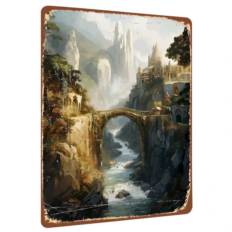 Vintage European Castle Valley Iron Painting Fantasy Landscape Wall Art Home Decor 20x30cm(7.8x11.8inch)
Vintage European Castle Valley Iron Painting Fantasy Landscape Wall Art Home Decor 20x30cm(7.8x11.8inch)