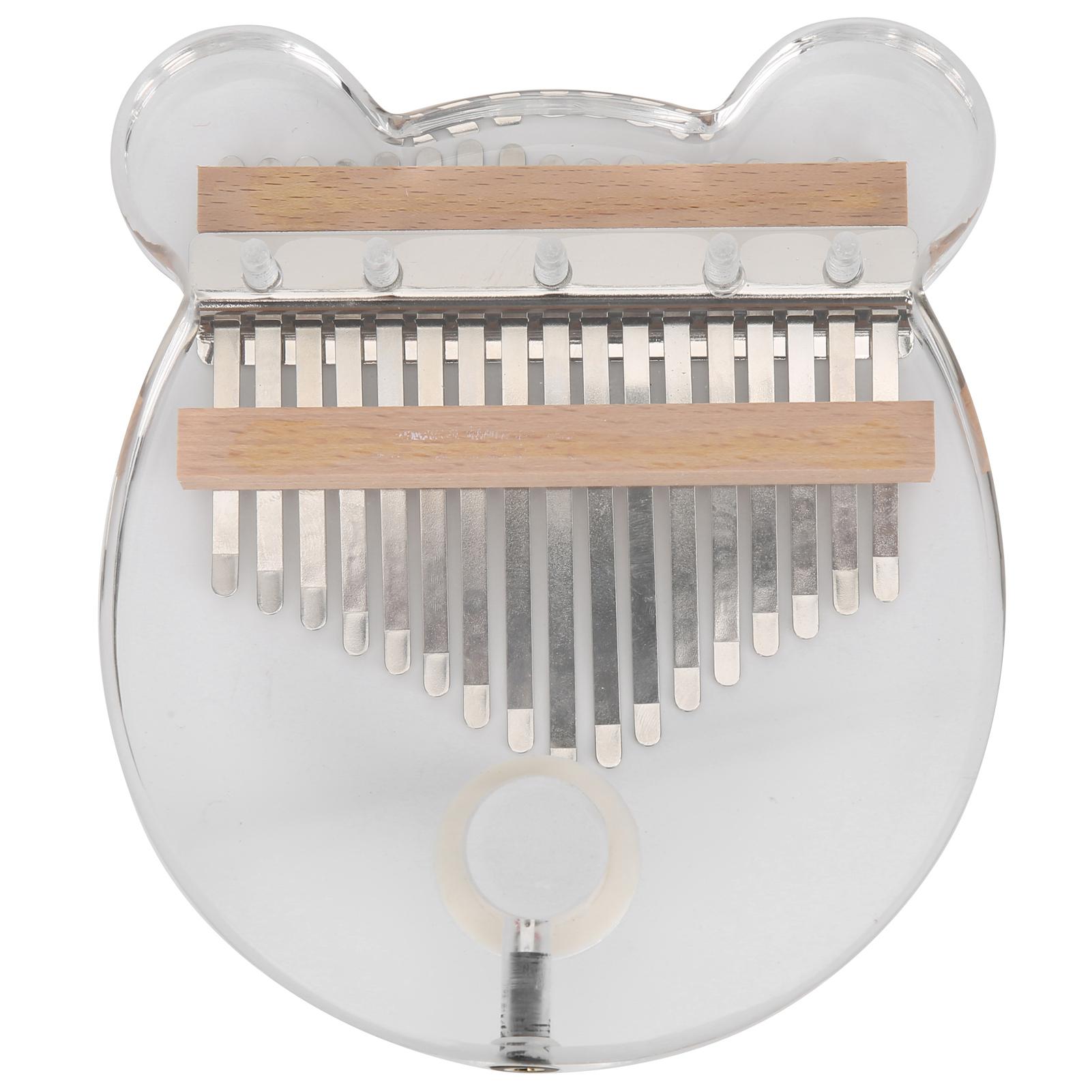 Kalimba 17 Key Thumb Piano Acrylic Bear Shaped EQ Connecting Cable Stage Performance(Transparent )
Kalimba 17 Key Thumb Piano Acrylic Bear Shaped EQ Connecting Cable Stage Performance(Transparent )
