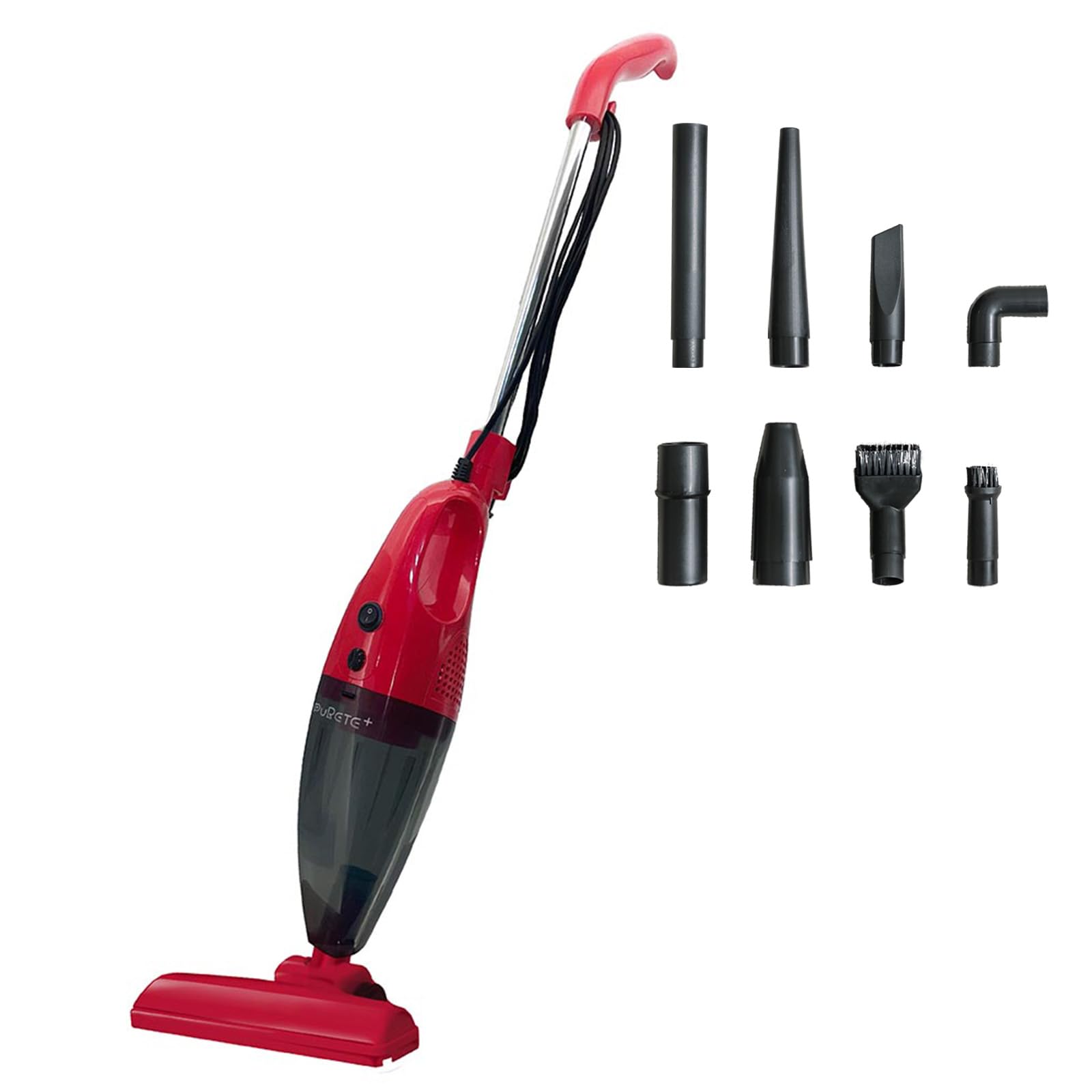 Vacuum Cleaner Corded Type HEPA Filter Stick Cleaner 10 Nozzles 3WAY Stick Vacuum Cleaner Cord Type Lightweight Compact Easy to Operate For Cars Home червоний
Vacuum Cleaner Corded Type HEPA Filter Stick Cleaner 10 Nozzles 3WAY Stick Vacuum Cleaner Cord Type Lightweight Compact Easy to Operate For Cars Home червоний