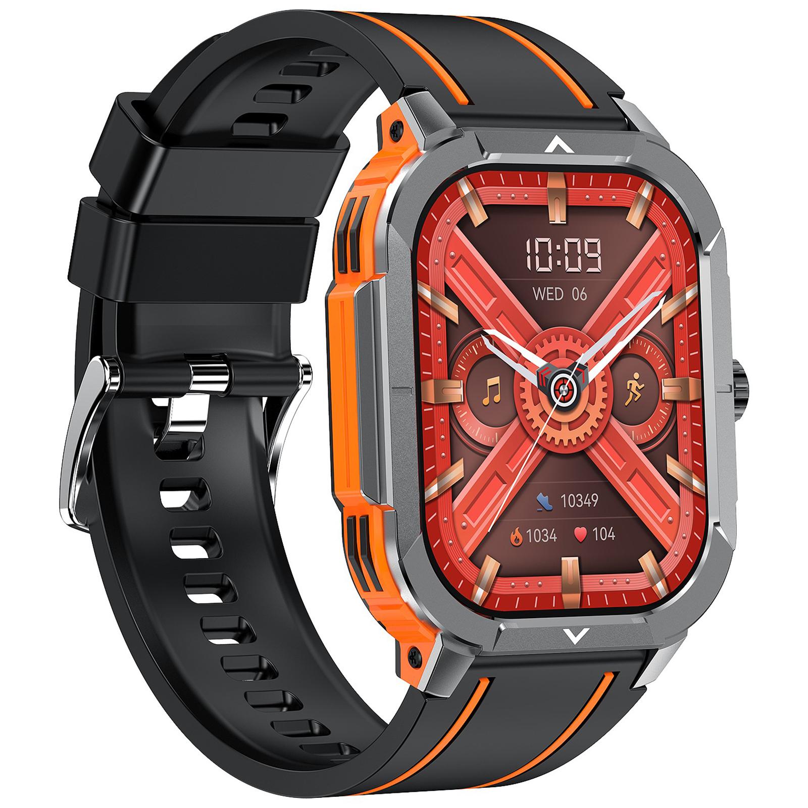 HK56 2.06-inch AMOLED Screen Bluetooth-compatible Call Health Monitor Outdoor Sports Smart Watch Orange
HK56 2.06-inch AMOLED Screen Bluetooth-compatible Call Health Monitor Outdoor Sports Smart Watch Orange