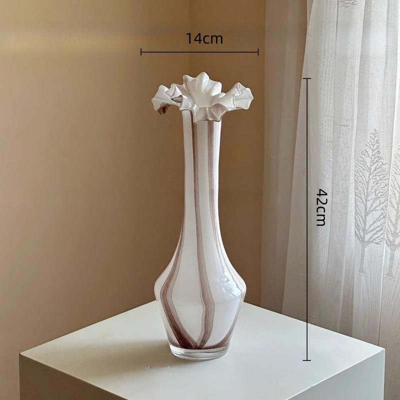 Striped Glass Vase Long-necked Hydroponic Flower Vase Terrarium Flowerpot Vases Room Decoration Accessories Flowervase
Striped Glass Vase Long-necked Hydroponic Flower Vase Terrarium Flowerpot Vases Room Decoration Accessories Flowervase