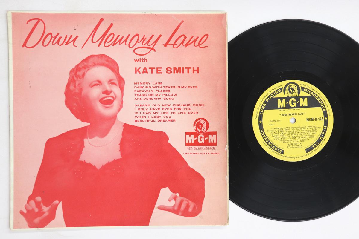 10inch Record KATE SMITH - Down Memory Lane MGMD145 MGM UK Pop Used
10inch Record KATE SMITH - Down Memory Lane MGMD145 MGM UK Pop Used